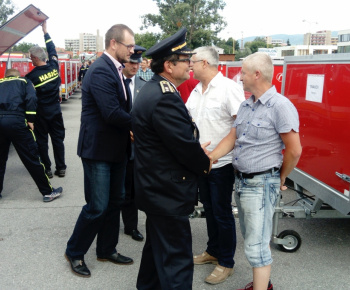Aktuality / Obec prevzala protipovodňový vozík