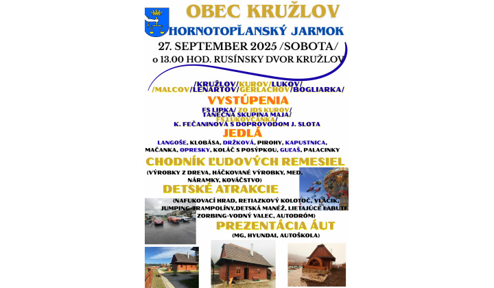 Hornotopľanský  jarmok , Kružlove  - 27.09.2025